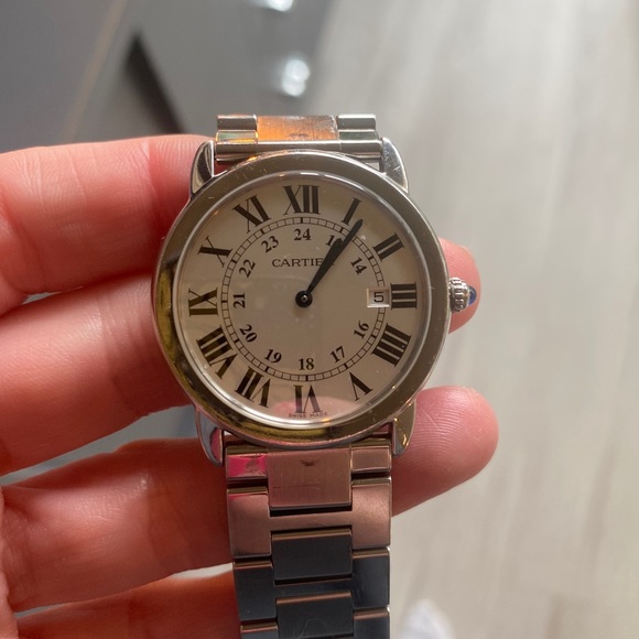 Cartier Ronde Solo (With original box papers and extra links!) - Picture 5 of 5